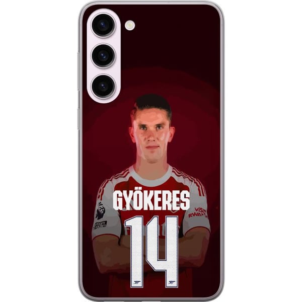 Kompatibel Mobilcover til Samsung Galaxy S23+ Viktor Gyökeres Arsenal 14 Fodboldinspireret design med Gyökeres i rød kamptrøje nummer 14 Kompatibel Mobilcover til Samsung Galaxy S23+ Viktor Gyökeres Arsenal 14 Fodboldinspireret design med Gyökeres i rød kamptrøje nummer 14