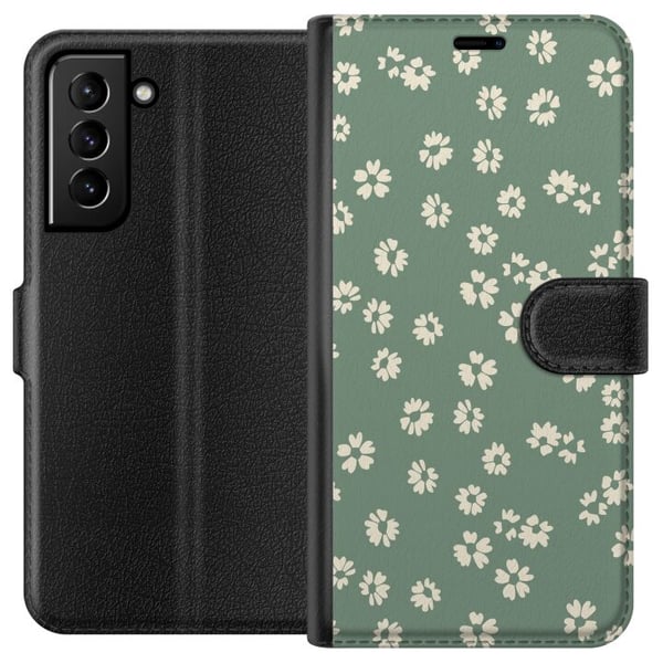Kompatibel Tegnebogsetui til Samsung Galaxy S21+ 5G Blomsterdrøm - Farverigt Blomstermønster Kompatibel Tegnebogsetui til Samsung Galaxy S21+ 5G Blomsterdrøm - Farverigt Blomstermønster