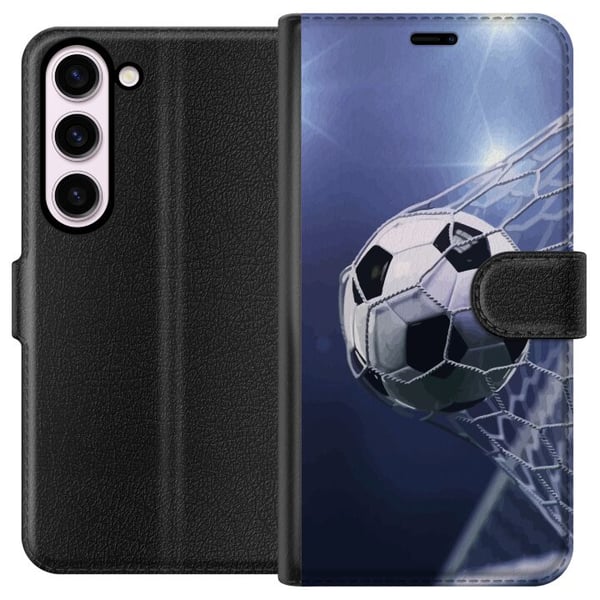 Kompatibelt Lommeboketui til Samsung Galaxy S23 Fotball Hastighet Nett Sport Kamp Spill Kompatibelt Lommeboketui til Samsung Galaxy S23 Fotball Hastighet Nett Sport Kamp Spill