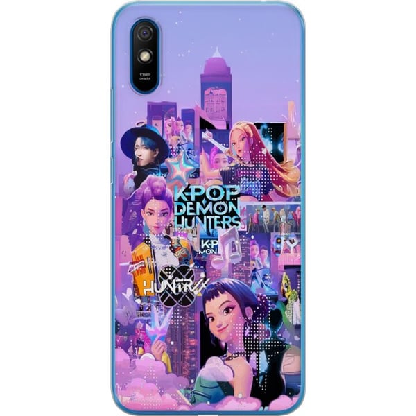Kompatibelt Mobildeksel til Xiaomi Redmi 9A KPop Demon Hunters bursdagsmotiv med KPop-karakterer i neonlys og fargerikt festtema Kompatibelt Mobildeksel til Xiaomi Redmi 9A KPop Demon Hunters bursdagsmotiv med KPop-karakterer i neonlys og fargerikt festtema