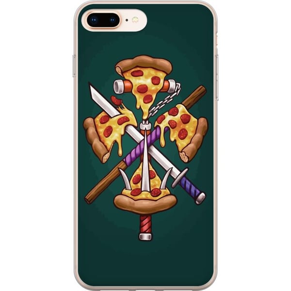 Kompatibel Mobilcover til Apple iPhone 8 Plus Pizza Kompatibel Mobilcover til Apple iPhone 8 Plus Pizza