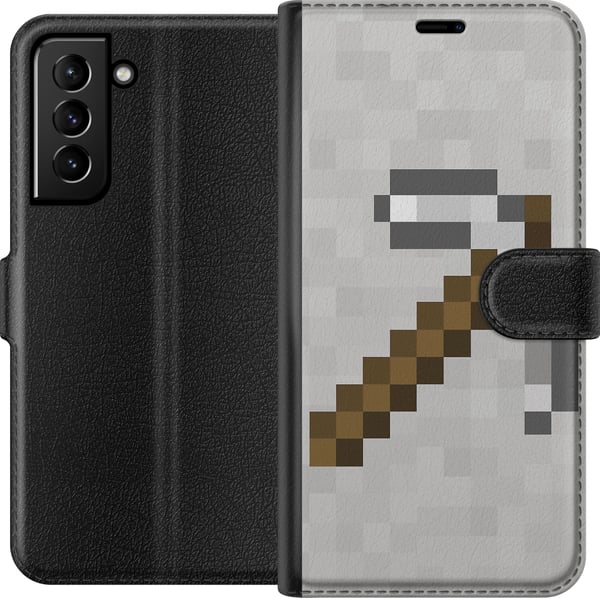 Kompatibelt Plånboksfodral till Samsung Galaxy S21+ 5G Minecraft Tools