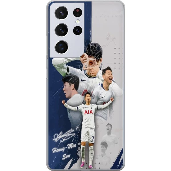 Yhteensopiva Puhelinkuori Samsung Galaxy S21 Ultra 5G Son Heung Min Tottenham Etelä-Korea Euroopan liigan voittaja jalkapallo maalintekijä älykäs pel