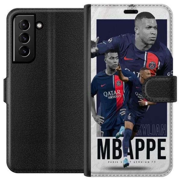 Kompatibelt Lommeboketui til Samsung Galaxy S21+ 5G Kylian Mbappé Kompatibelt Lommeboketui til Samsung Galaxy S21+ 5G Kylian Mbappé