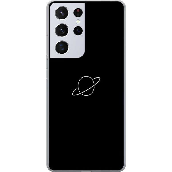 Kompatibelt Mobildeksel til Samsung Galaxy S21 Ultra 5G Saturnus planetdesign med romtema og stjernelys, stilrent motiv som leder tankene til univers Kompatibelt Mobildeksel til Samsung Galaxy S21 Ultra 5G Saturnus planetdesign med romtema og stjernelys, stilrent motiv som leder tankene til univers