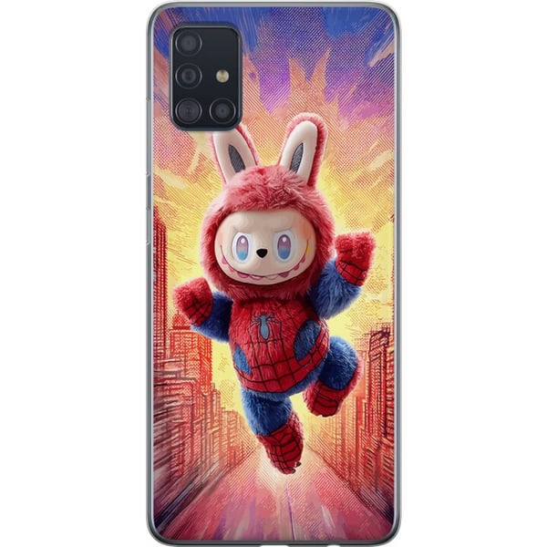 Kompatibelt Mobildeksel til Samsung Galaxy A51 Sovende valp med briller på en bok, et koselig og varmt motiv med en søt studieatmosfære og et sjarmer Kompatibelt Mobildeksel til Samsung Galaxy A51 Sovende valp med briller på en bok, et koselig og varmt motiv med en søt studieatmosfære og et sjarmer