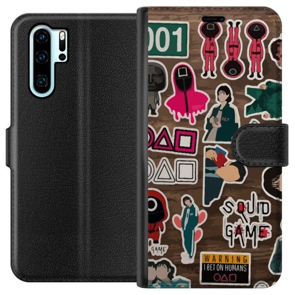 Kompatibel Tegnebogsetui til Huawei P30 Pro Squid Game 2 - Klistermærker