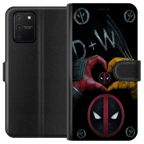 Kompatibelt Lommeboketui til Samsung Galaxy S10 Lite Deadpool & Wolverine Kjærlighet Kompatibelt Lommeboketui til Samsung Galaxy S10 Lite Deadpool & Wolverine Kjærlighet