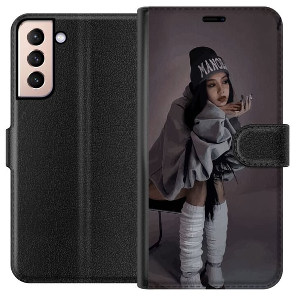 Kompatibelt Lommeboketui til Samsung Galaxy S21 Lisa Blackpink Kpop Idol Musikkstjerne Kompatibelt Lommeboketui til Samsung Galaxy S21 Lisa Blackpink Kpop Idol Musikkstjerne
