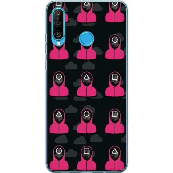 Kompatibelt Mobilskal till Huawei P30 lite Squid Game 2 - Vem är du?