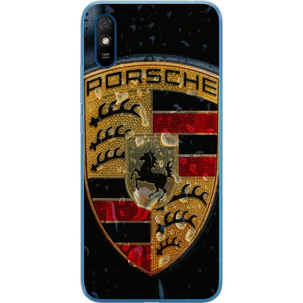 Kompatibel Mobilcover til Xiaomi Redmi 9A Porschevåbenskjold plakat luksusbil emblem sportsvogn logo Stuttgart klassisk retrodesign bilmærke kunst