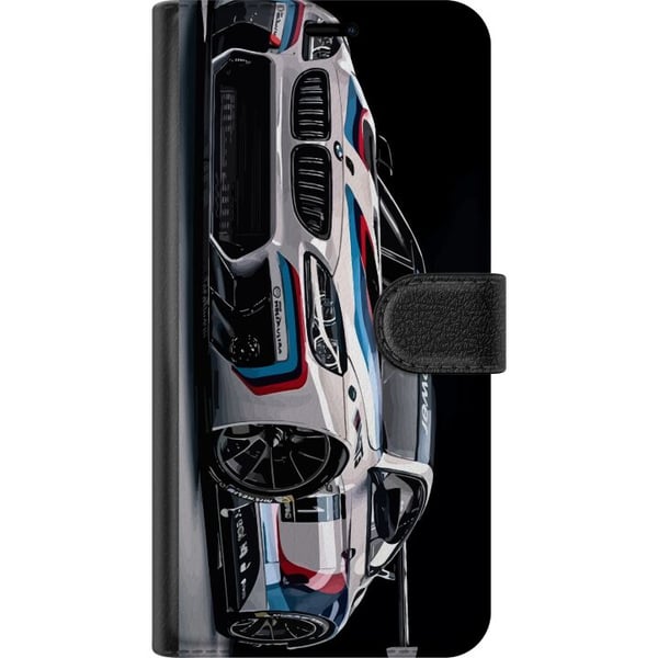 Kompatibelt Plånboksfodral till Samsung Galaxy S20 FE BMW M Power illustration – Sportbil i vit racingdesign närbild konst