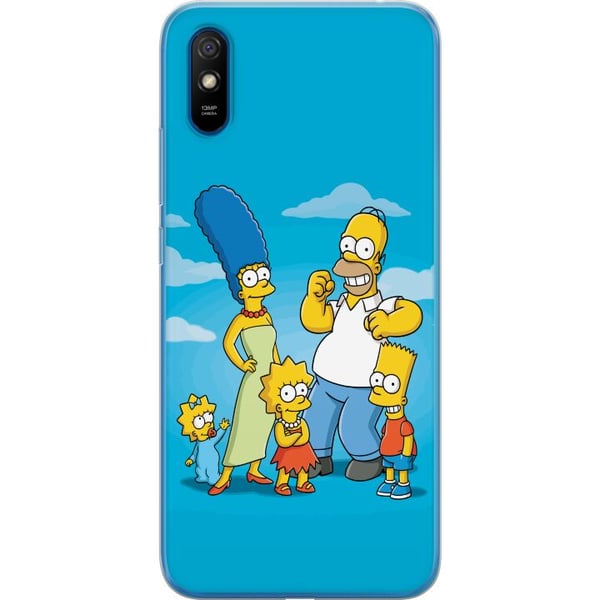 Kompatibelt Mobildeksel til Xiaomi Redmi 9A The Simpsons-familieportrett med Homer, Marge, Bart, Lisa og Maggie, ikonisk tegnet motiv Kompatibelt Mobildeksel til Xiaomi Redmi 9A The Simpsons-familieportrett med Homer, Marge, Bart, Lisa og Maggie, ikonisk tegnet motiv