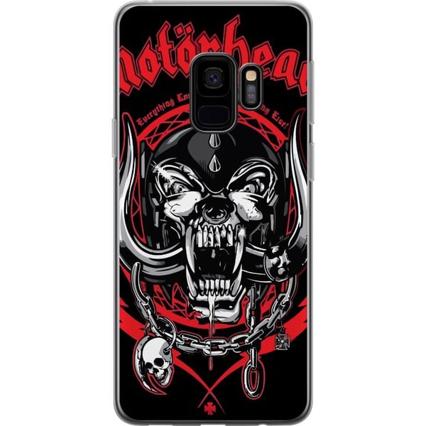 Yhteensopiva Puhelinkuori Samsung Galaxy S9 Motörhead-pääkallo punaisena ja mustana, hard rock -design klassisen metallin ja energian ystäville Yhteensopiva Puhelinkuori Samsung Galaxy S9 Motörhead-pääkallo punaisena ja mustana, hard rock -design klassisen metallin ja energian ystäville