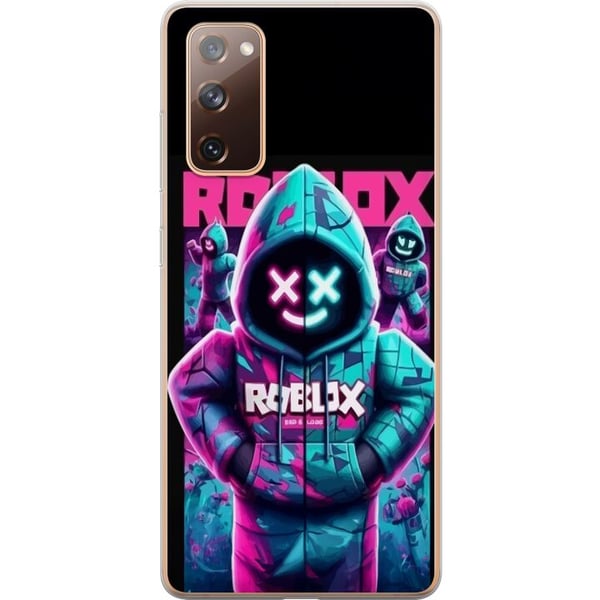 Kompatibelt Mobildeksel til Samsung Galaxy S20 FE Roblox Hoodie Legend Mystisk Roblox-figur i blå hettegenser med futuristisk neonlys