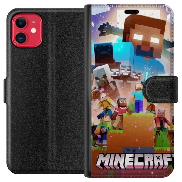 Kompatibel Tegnebogsetui til Apple iPhone 11 Minecraft Kompatibel Tegnebogsetui til Apple iPhone 11 Minecraft