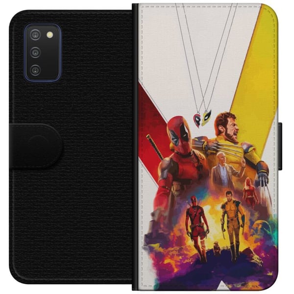 Kompatibelt Lommeboketui til Samsung Galaxy A03s Wolverine Deadpool