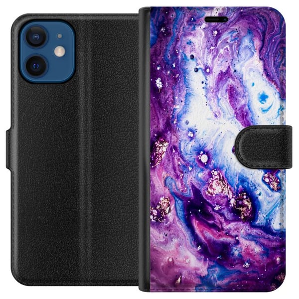 Kompatibelt Lommeboketui til Apple iPhone 12 Lilakt