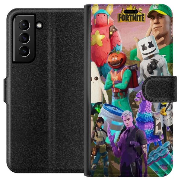 Kompatibelt Lommeboketui til Samsung Galaxy S21+ 5G Fortnite Kompatibelt Lommeboketui til Samsung Galaxy S21+ 5G Fortnite