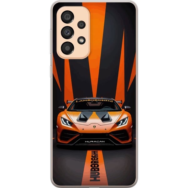 Yhteensopiva Puhelinkuori Samsung Galaxy A33 5G Lamborghini Huracán oranssi superauto luksusauto urheiluauto kilpa-ajo etunäkymä auto eksoottinen nop Yhteensopiva Puhelinkuori Samsung Galaxy A33 5G Lamborghini Huracán oranssi superauto luksusauto urheiluauto kilpa-ajo etunäkymä auto eksoottinen nop