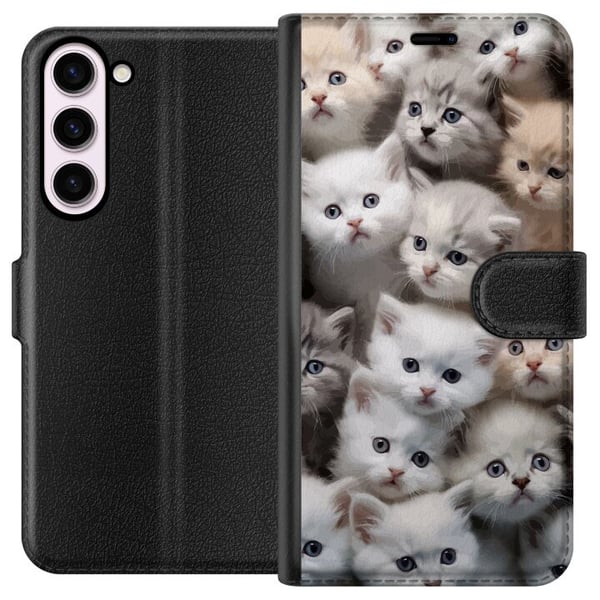 Kompatibel Tegnebogsetui til Samsung Galaxy S23+ Katte Kompatibel Tegnebogsetui til Samsung Galaxy S23+ Katte