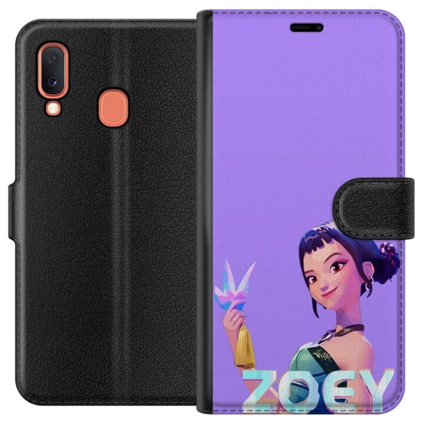 Kompatibelt Lommeboketui til Samsung Galaxy A20e Kpop Demonjegere Zoey Krystallvåpen Mystisk glød Idolestetikk Kompatibelt Lommeboketui til Samsung Galaxy A20e Kpop Demonjegere Zoey Krystallvåpen Mystisk glød Idolestetikk
