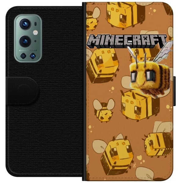 Kompatibel Tegnebogsetui til OnePlus 9 Pro Minecraft Bi