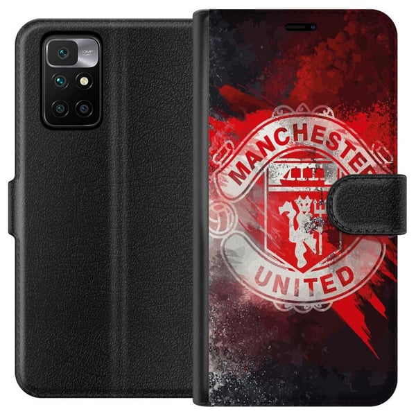 Kompatibel Tegnebogsetui til Xiaomi Redmi 10 Manchester United F.C.