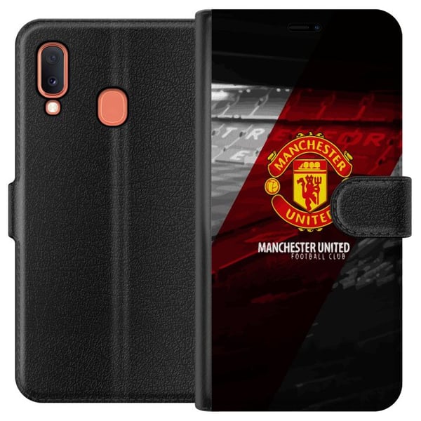 Kompatibelt Lommeboketui til Samsung Galaxy A20e Manchester United FC Kompatibelt Lommeboketui til Samsung Galaxy A20e Manchester United FC