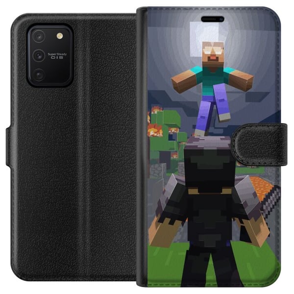 Kompatibelt Lommeboketui til Samsung Galaxy S10 Lite Minecraft Kompatibelt Lommeboketui til Samsung Galaxy S10 Lite Minecraft