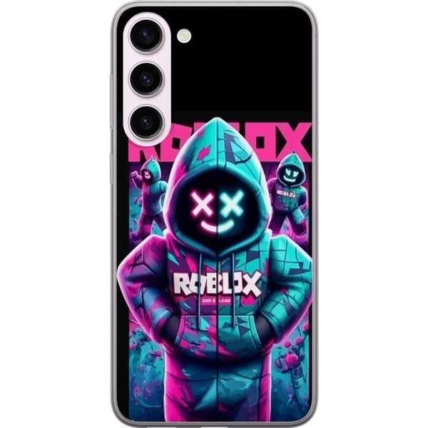 Kompatibel Mobilcover til Samsung Galaxy S23+ Roblox Hoodie Legend Mystisk Roblox-figur i blå hættetrøje med futuristisk neonlys Kompatibel Mobilcover til Samsung Galaxy S23+ Roblox Hoodie Legend Mystisk Roblox-figur i blå hættetrøje med futuristisk neonlys