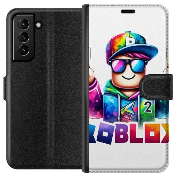 Kompatibelt Lommeboketui til Samsung Galaxy S21+ 5G Roblox Kompatibelt Lommeboketui til Samsung Galaxy S21+ 5G Roblox