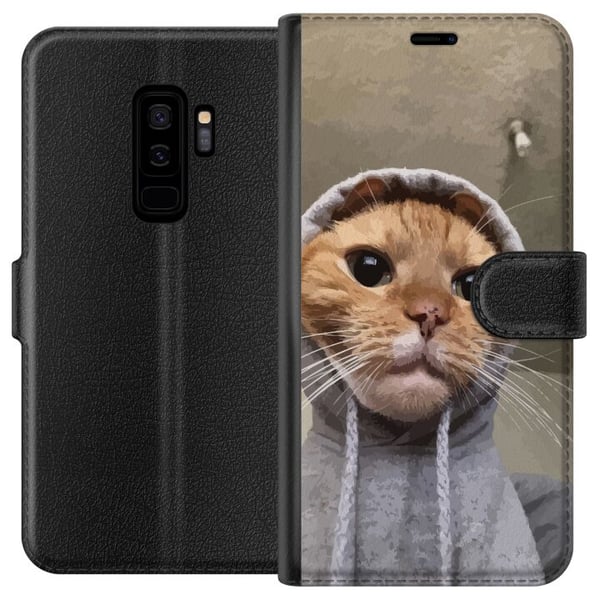 Yhteensopiva Lompakkokotelo Samsung Galaxy S9+ Kissapusero Yhteensopiva Lompakkokotelo Samsung Galaxy S9+ Kissapusero