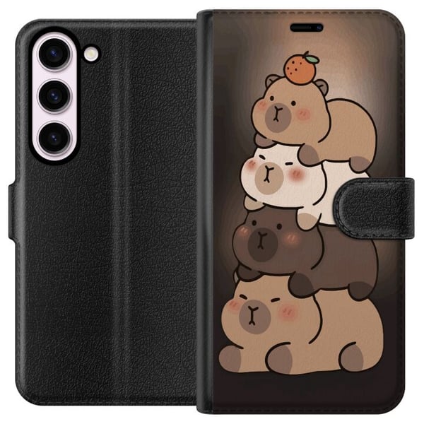 Kompatibel Tegnebogsetui til Samsung Galaxy S23 Kapybara Kawaii sød dyrefigur Kompatibel Tegnebogsetui til Samsung Galaxy S23 Kapybara Kawaii sød dyrefigur