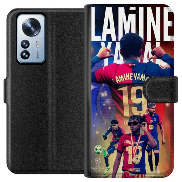 Yhteensopiva Lompakkokotelo Xiaomi 12 Pro Yamal Liikkeessä - Nuori Lahjakkuus Maailmanlaajuisella Tasolla