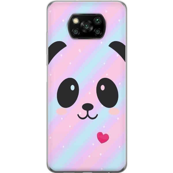 Kompatibelt Mobilskal till Xiaomi Poco X3 NFC Regnbåge Panda
