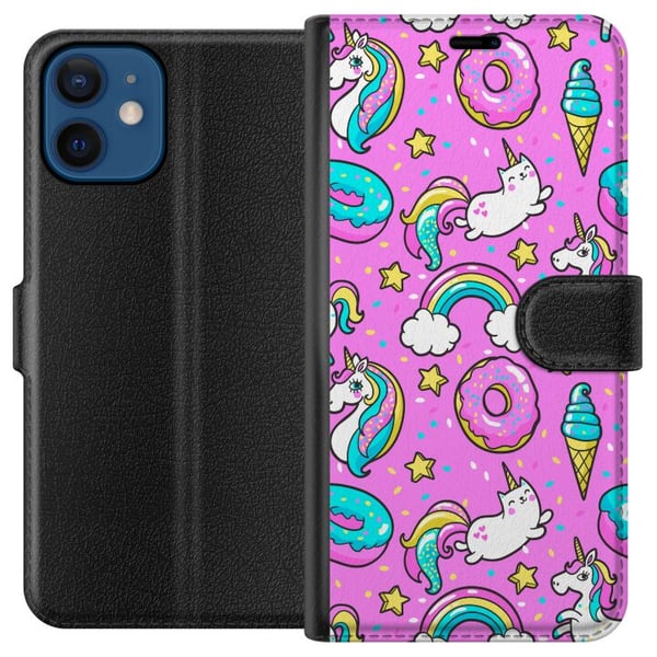 Kompatibelt Lommeboketui til Apple iPhone 12 Unicorn
