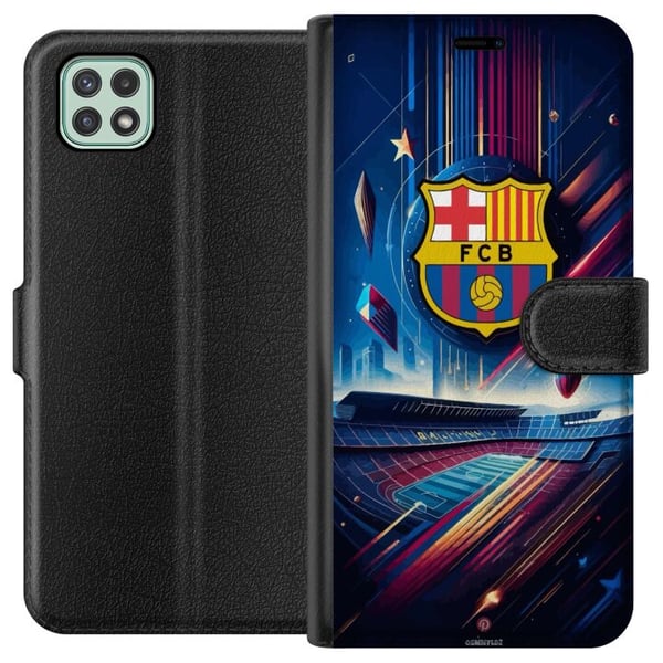 Kompatibel Tegnebogsetui til Samsung Galaxy A22 5G FC Barcelona