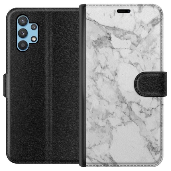 Kompatibelt Plånboksfodral till Samsung Galaxy A32 5G Marmor Kompatibelt Plånboksfodral till Samsung Galaxy A32 5G Marmor