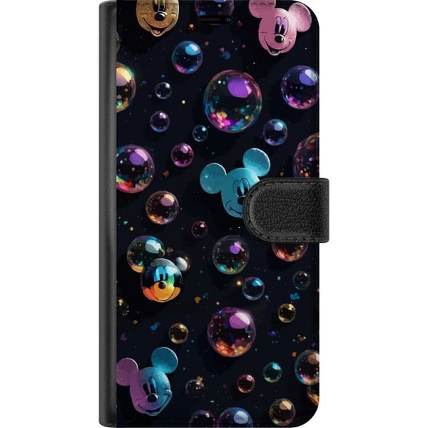 Kompatibelt Lommeboketui til Apple iPhone 13 mini Musse Pigg Disney Bubblor Design Roligt Motiv Populär