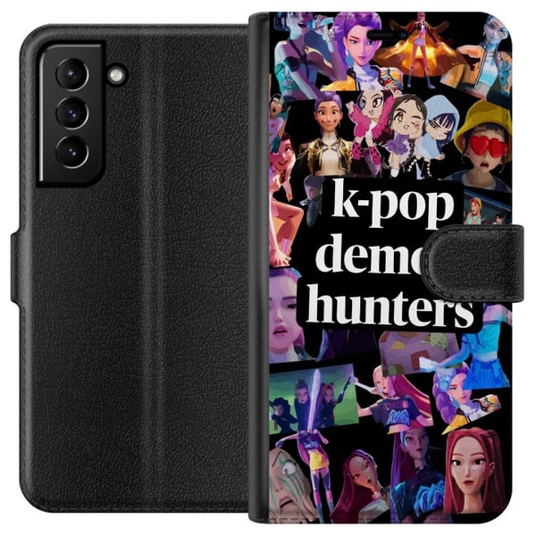 Kompatibelt Lommeboketui til Samsung Galaxy S21+ 5G KPop Demon Hunters-figur i spesialutgave Kompatibelt Lommeboketui til Samsung Galaxy S21+ 5G KPop Demon Hunters-figur i spesialutgave
