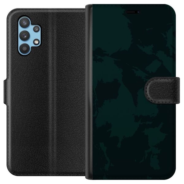 Kompatibelt Plånboksfodral till Samsung Galaxy A32 5G Grönt. Kompatibelt Plånboksfodral till Samsung Galaxy A32 5G Grönt.