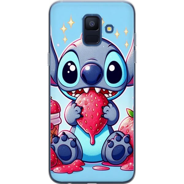Kompatibelt Mobildeksel til Samsung Galaxy A6 (2018) Strawberry Stitch