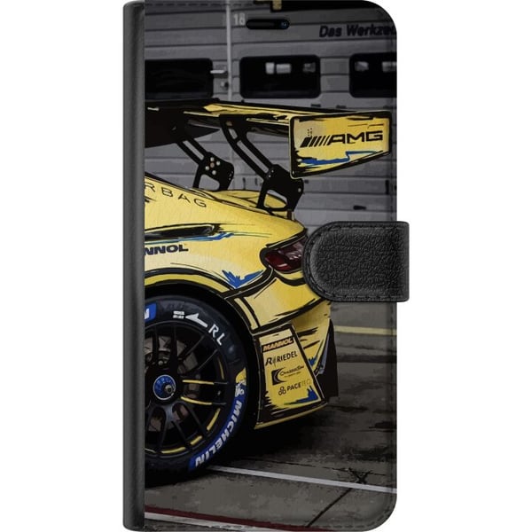 Kompatibel Tegnebogsetui til Samsung Galaxy S23 Ultra AMG Mercedes plakat racing sportsvogn gul luksus bilindustri tysk mærke motorsport bildesign re