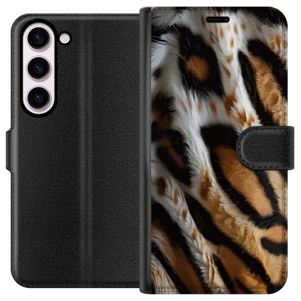 Kompatibel Tegnebogsetui til Samsung Galaxy S23 Tigerstribemønster safaridyr Kompatibel Tegnebogsetui til Samsung Galaxy S23 Tigerstribemønster safaridyr