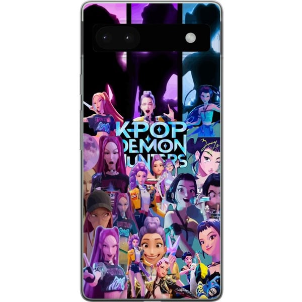Yhteensopiva Puhelinkuori Google Pixel 6a KPop Demon Hunters tumma anime-vinyylihahmo