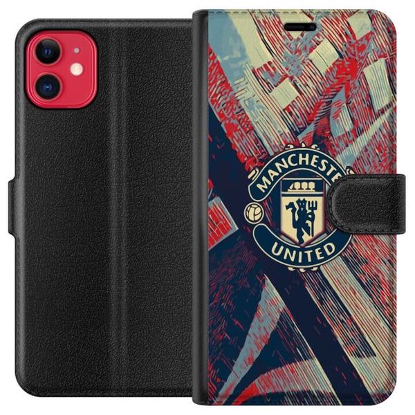 Kompatibel Tegnebogsetui til Apple iPhone 11 Manchester United FC Kompatibel Tegnebogsetui til Apple iPhone 11 Manchester United FC