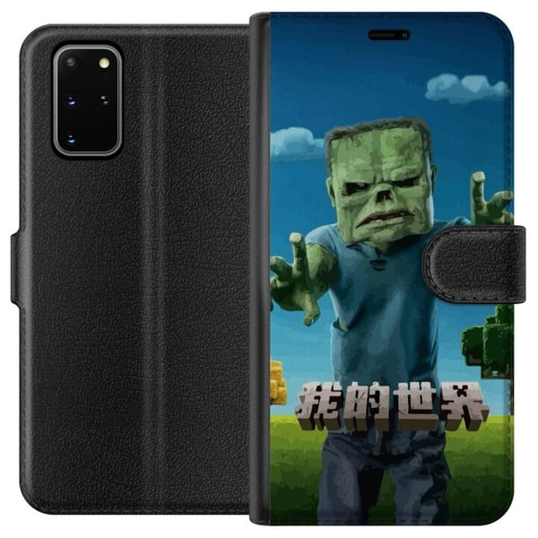 Kompatibelt Plånboksfodral till Samsung Galaxy S20+ A Minecraft Movie Kompatibelt Plånboksfodral till Samsung Galaxy S20+ A Minecraft Movie