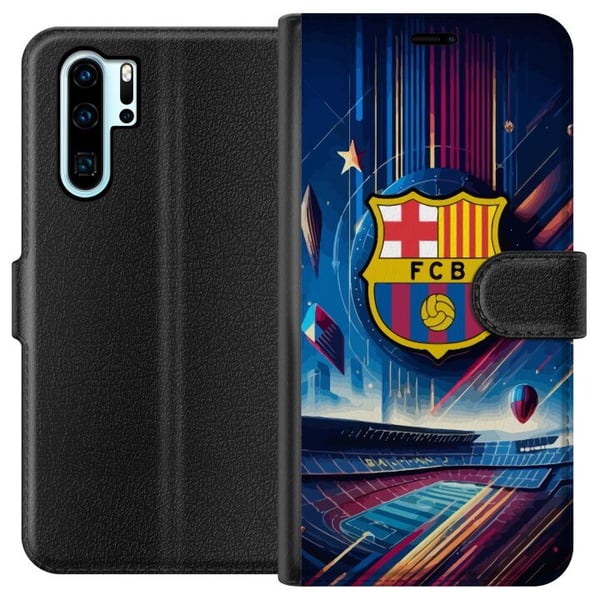 Kompatibel Tegnebogsetui til Huawei P30 Pro FC Barcelona