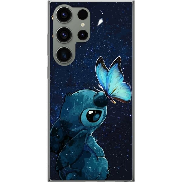 Kompatibel Mobilcover til Samsung Galaxy S23 Ultra Stitch sommerfugl